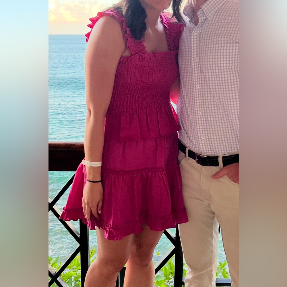 Paz Set - Top & Skirt in Pink Poppy Linen